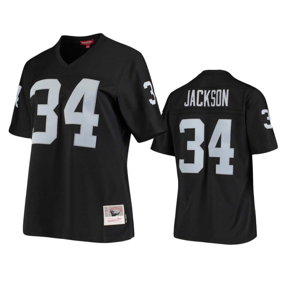 women raiders bo jackson black 1988 legacy replica jersey