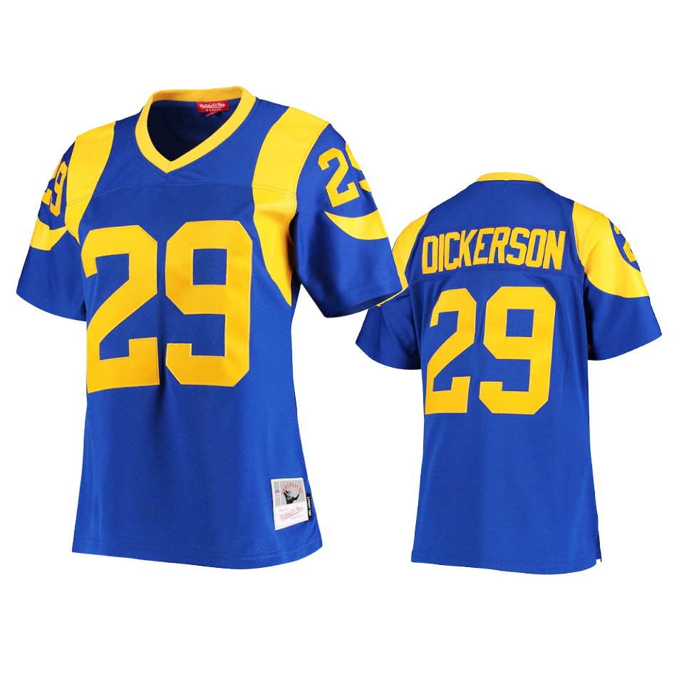 women rams eric dickerson royal legacy replica jersey 0a