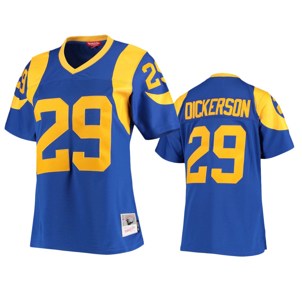 women rams eric dickerson royal legacy replica jersey