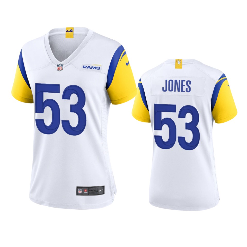 women rams ernest jones alternate game white jersey