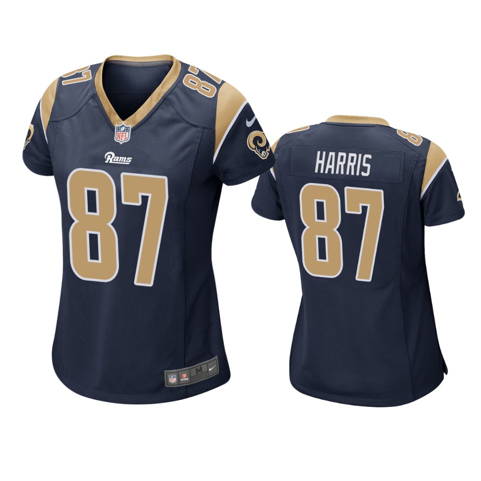 women rams jacob harris navy game jersey