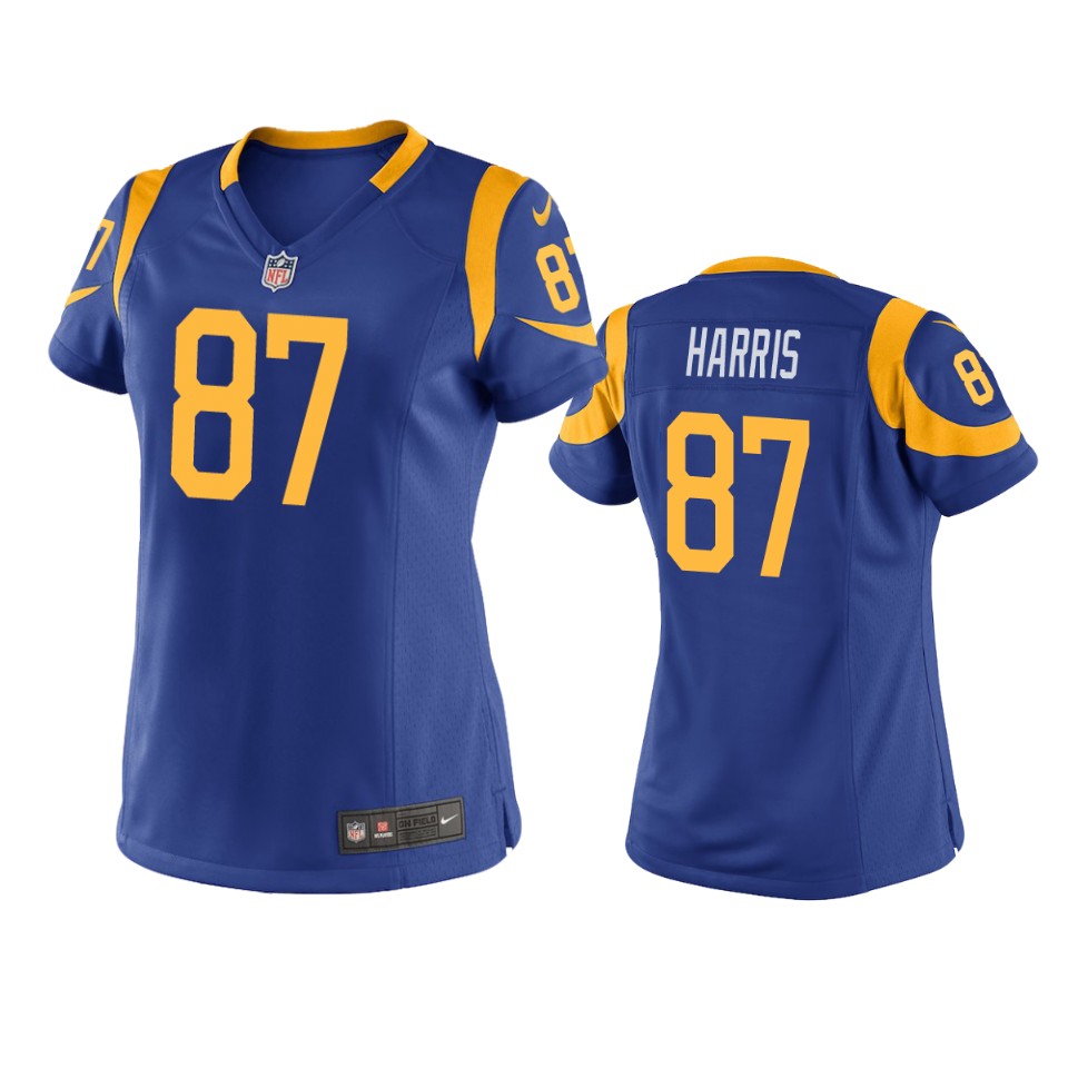 women rams jacob harris royal game jersey