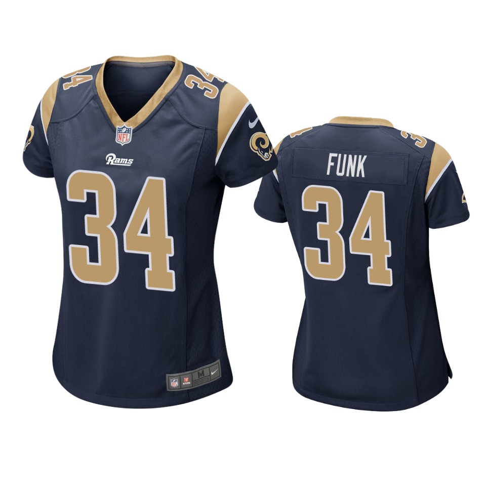 women rams jake funk navy game jersey