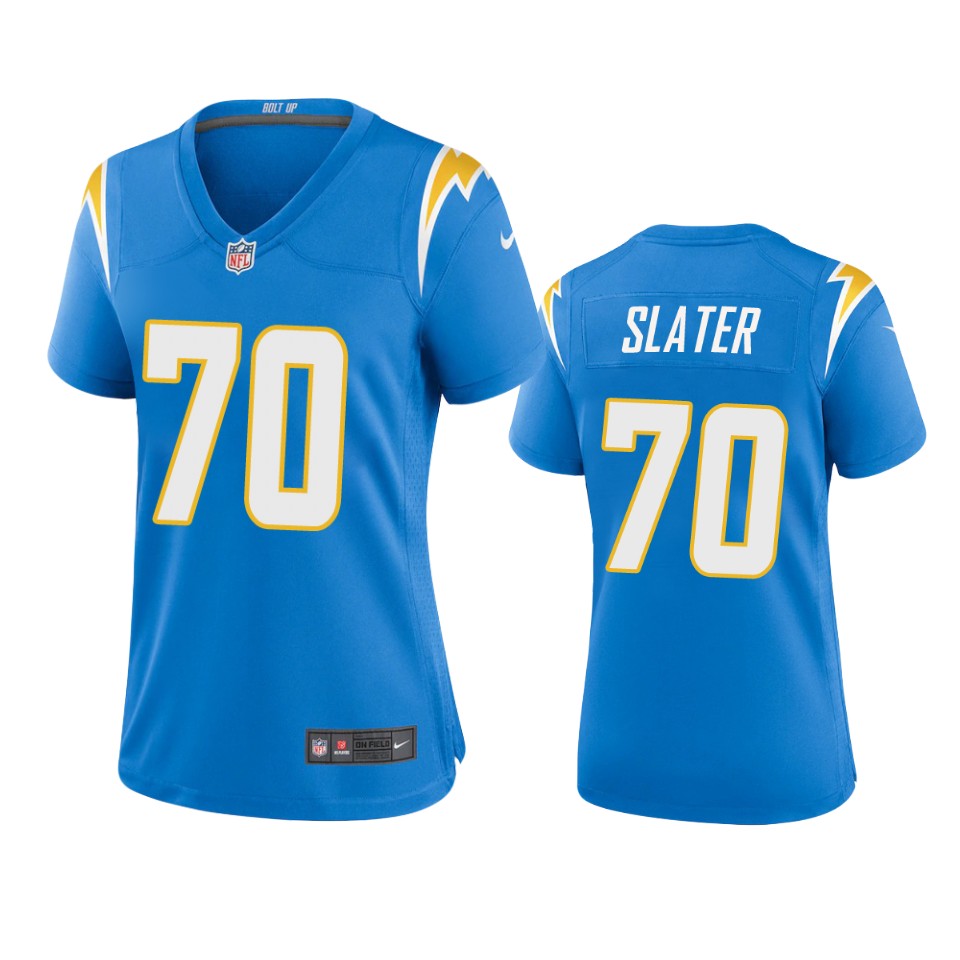 women rashawn slater chargers powder blue game jersey