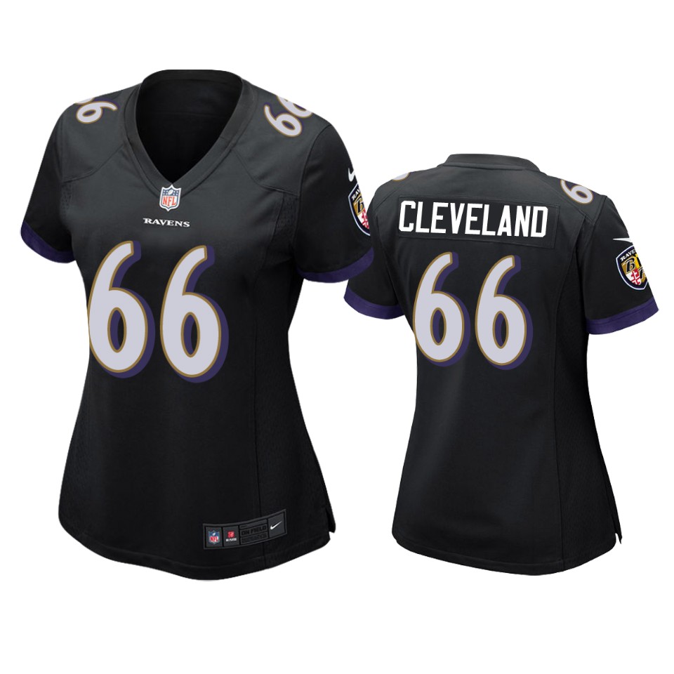 women ravens ben cleveland black game jersey