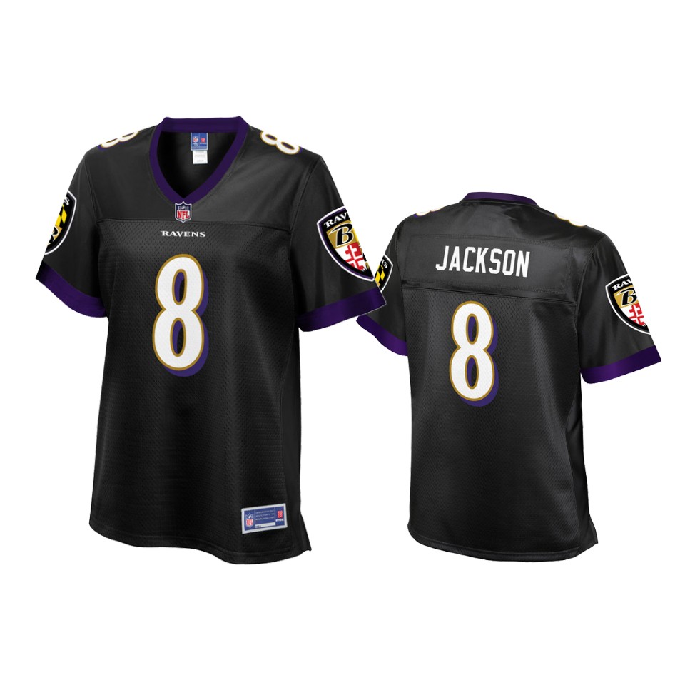 women ravens lamar jackson black alternate player jersey