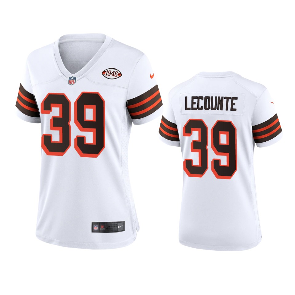 women richard lecounte browns white 1946 collection jersey