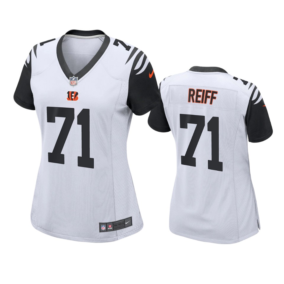 women riley reiff bengals alternate game white jersey