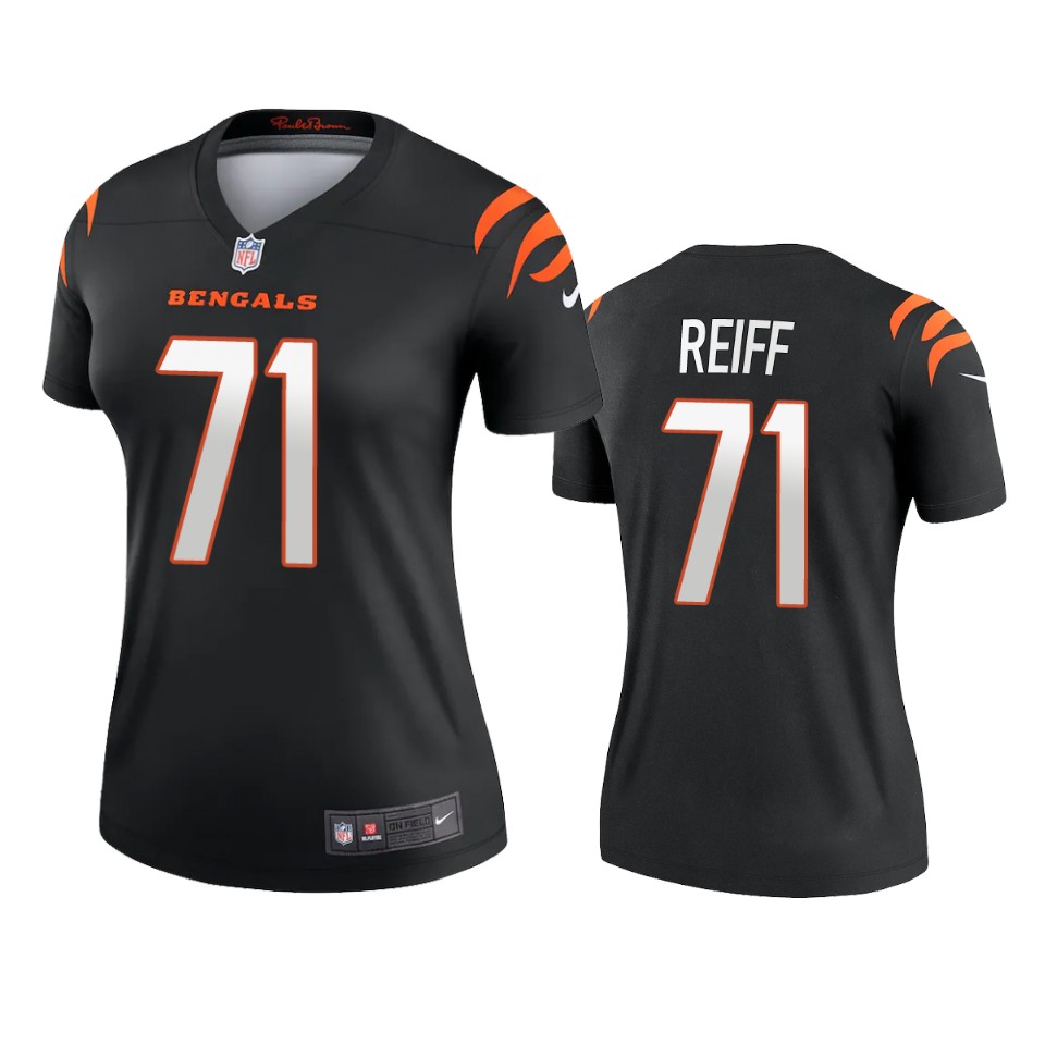 women riley reiff bengals black legend jersey