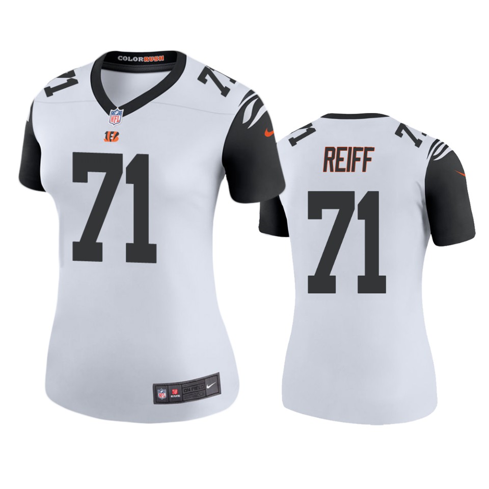 women riley reiff bengals color rush legend white jersey