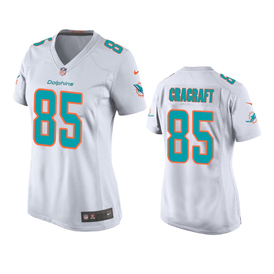women river cracraft dolphins game white jersey