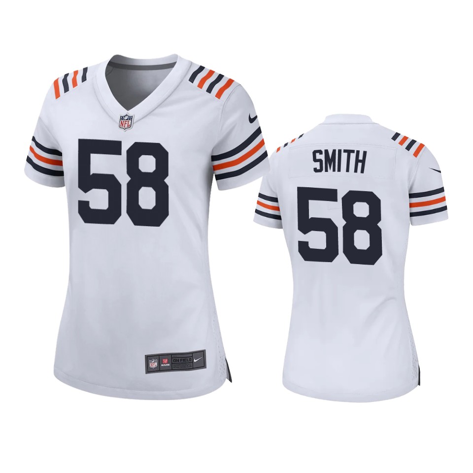women roquan smith bears white game jersey