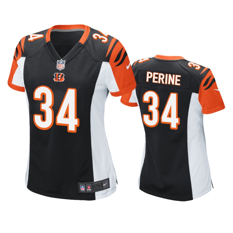 women samaje perine bengals black game jersey