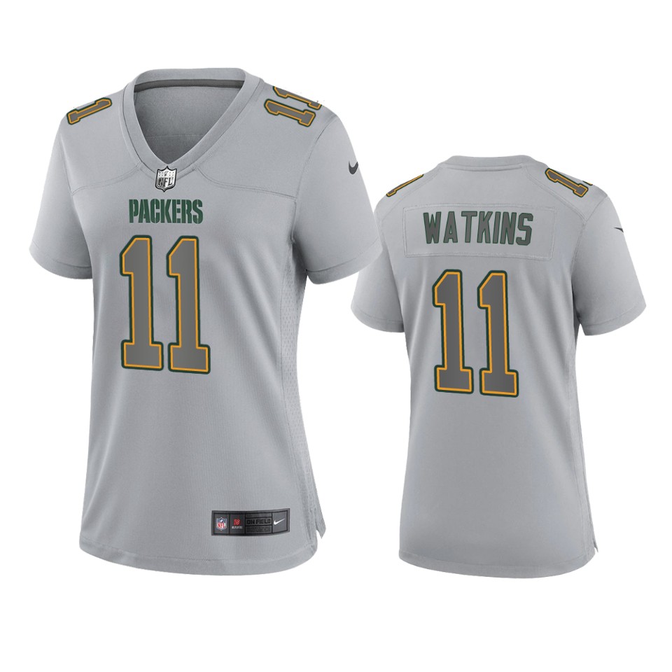 women sammy watkins packers gray atmosphere fashion game jersey
