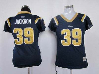 women st.louis rams 39 jackson blue color jersey