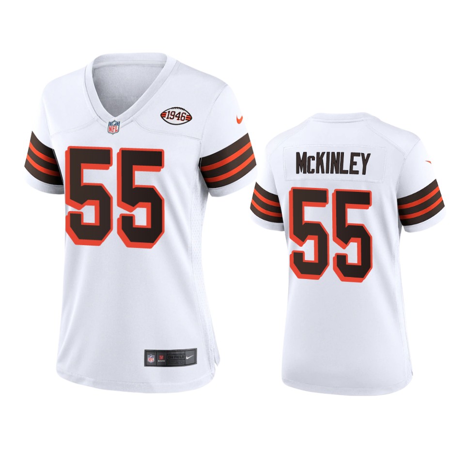 women takkarist mckinley browns white 1946 collection jersey