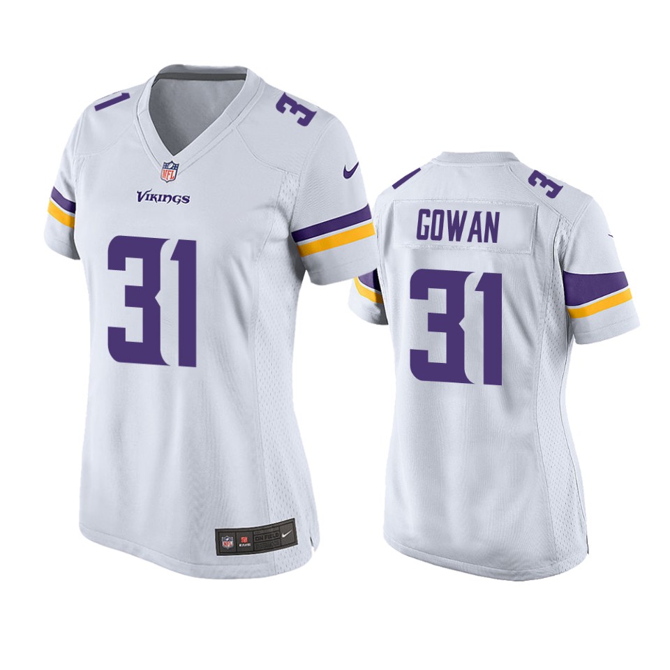women tay gowan vikings game white jersey