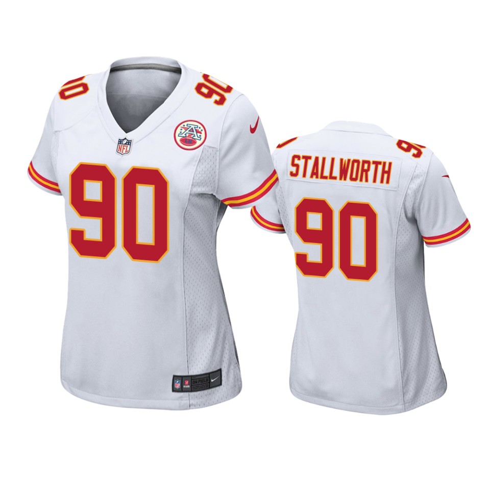 women taylor stallworth chiefs game white jersey