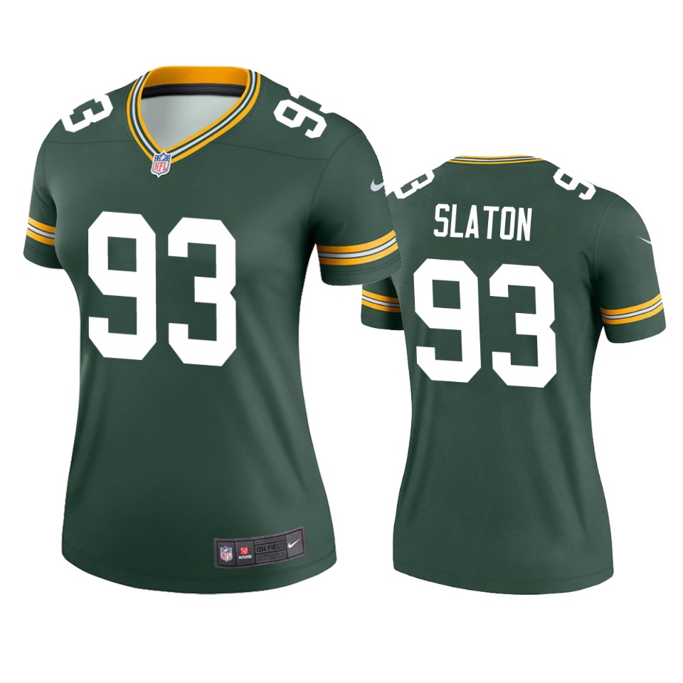 women tedarrell slaton packers green legend jersey