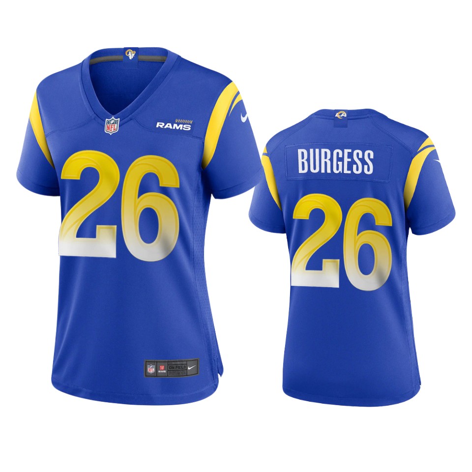 women terrell burgess rams royal game jersey