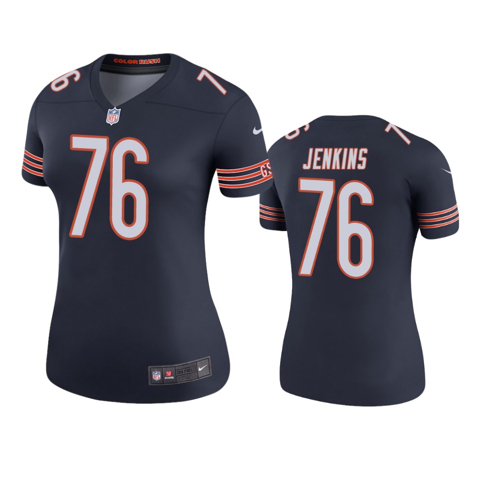 women teven jenkins bears navy color rush legend jersey