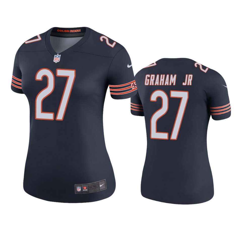women thomas graham jr. bears navy color rush legend jersey
