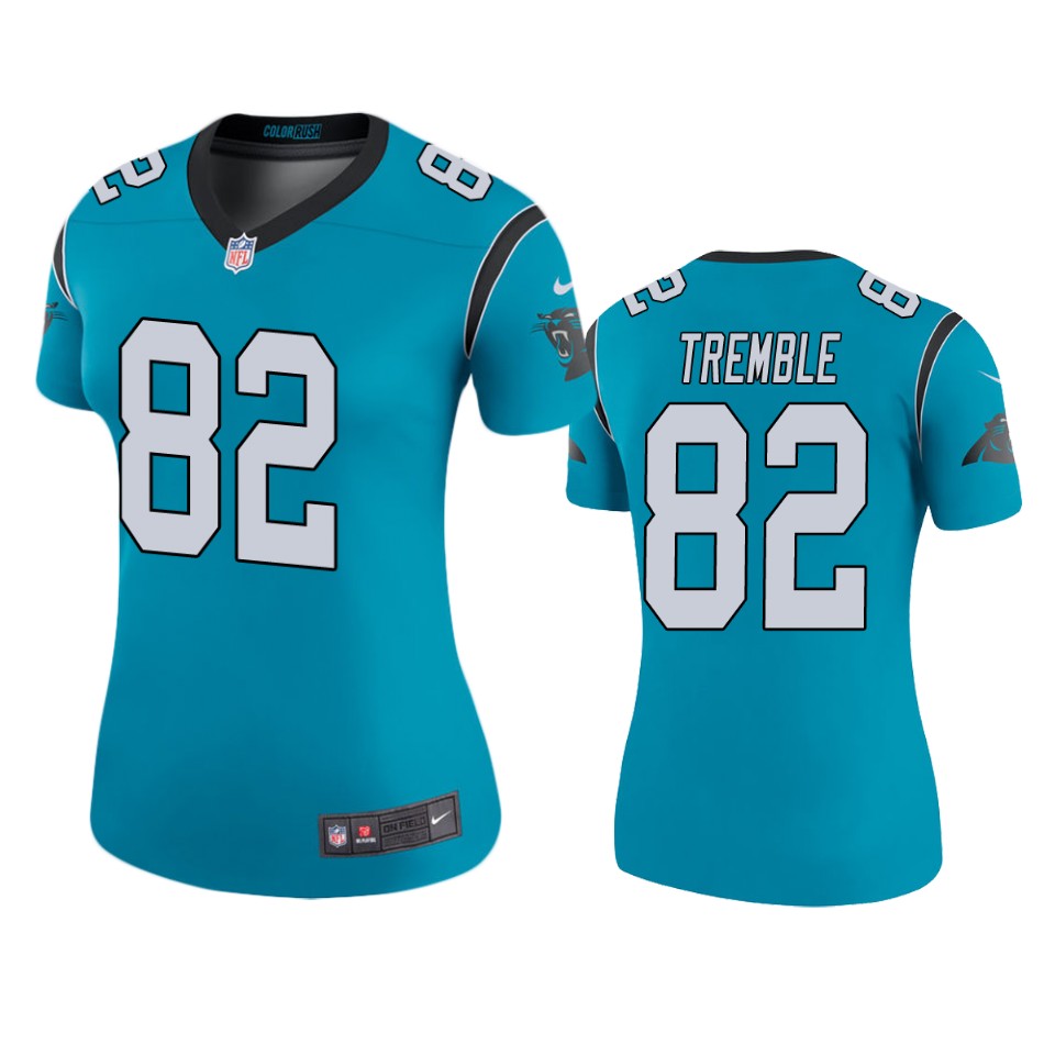 women tommy tremble panthers blue color rush legend jersey