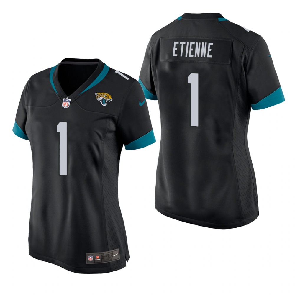 women travis etienne jaguars black game jersey