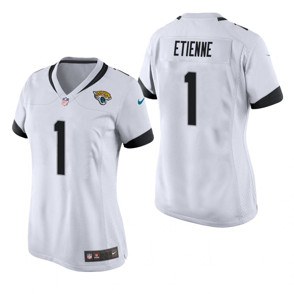 women travis etienne jaguars white game jersey
