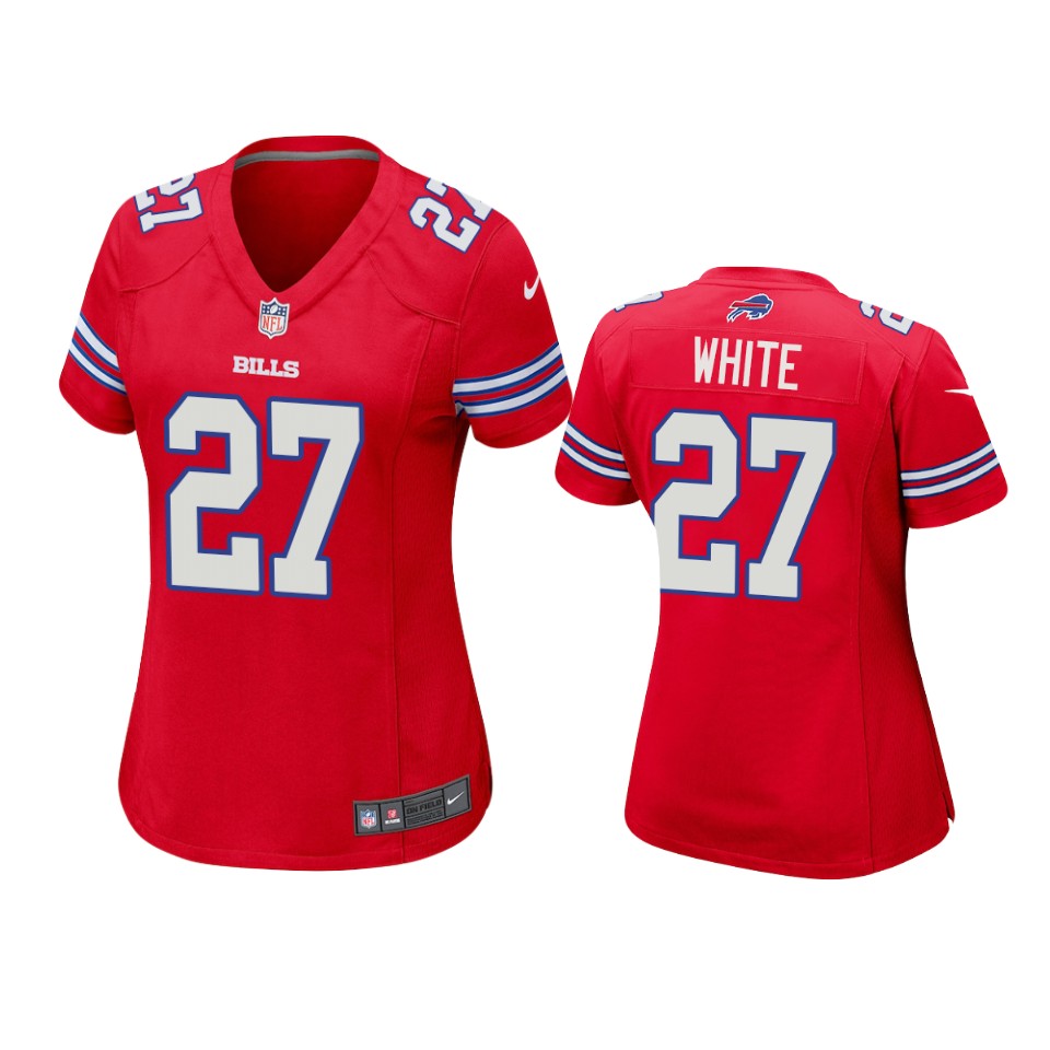 women tre'davious white bills game red jersey