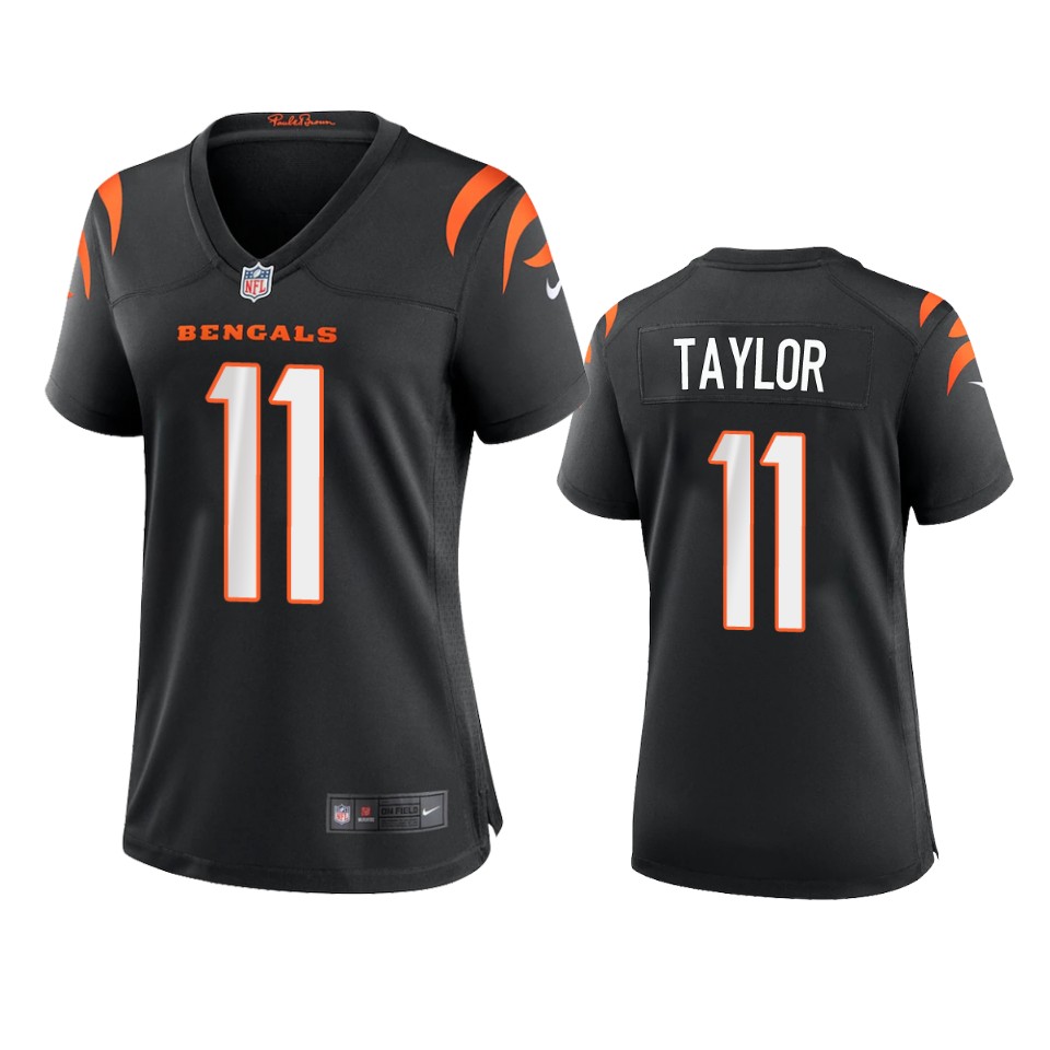 women trent taylor bengals game black jersey