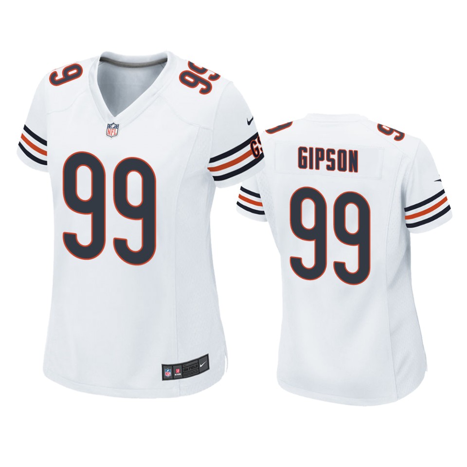 women trevis gipson bears white game jersey