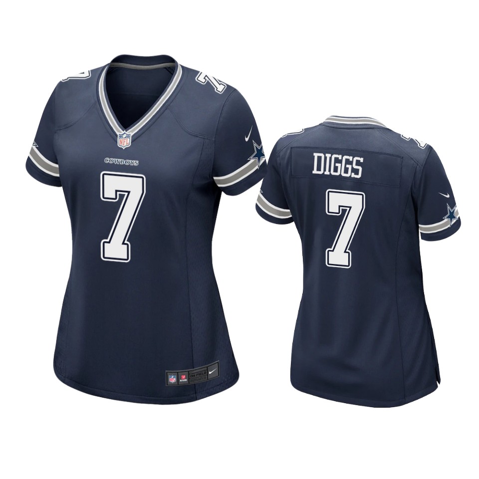 women trevon diggs cowboys game navy jersey
