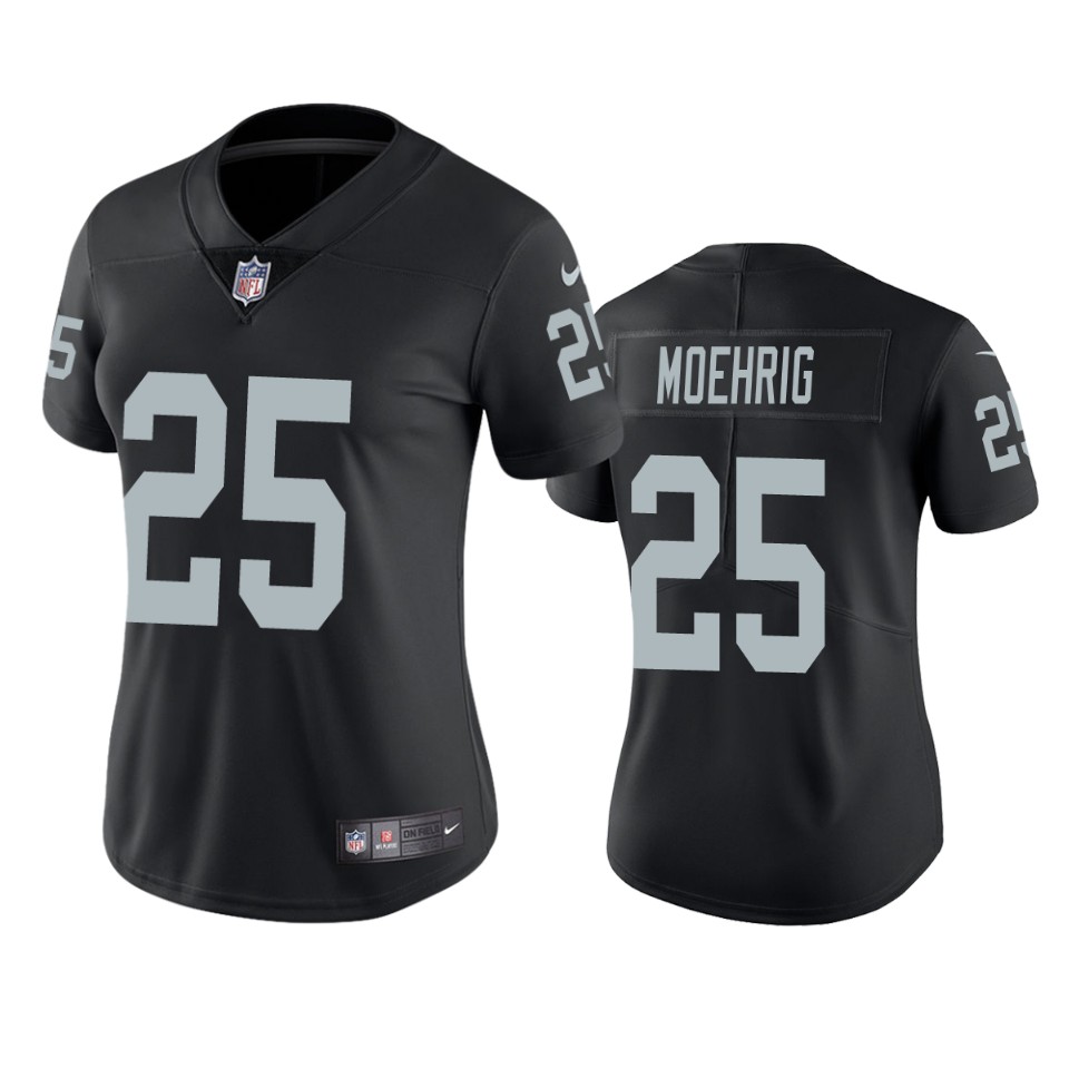 women trevon moehrig raiders black vapor limited jersey