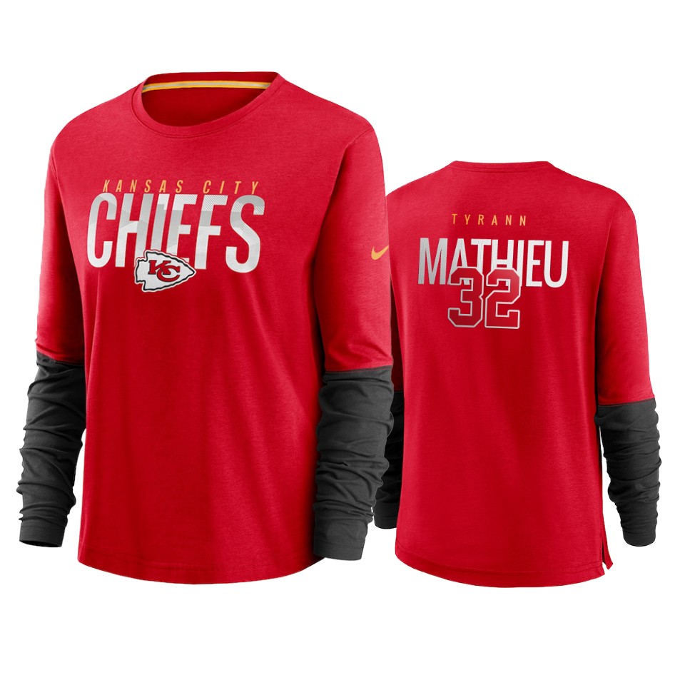 women tyrann mathieu chiefs red city mascot breathe t shirt