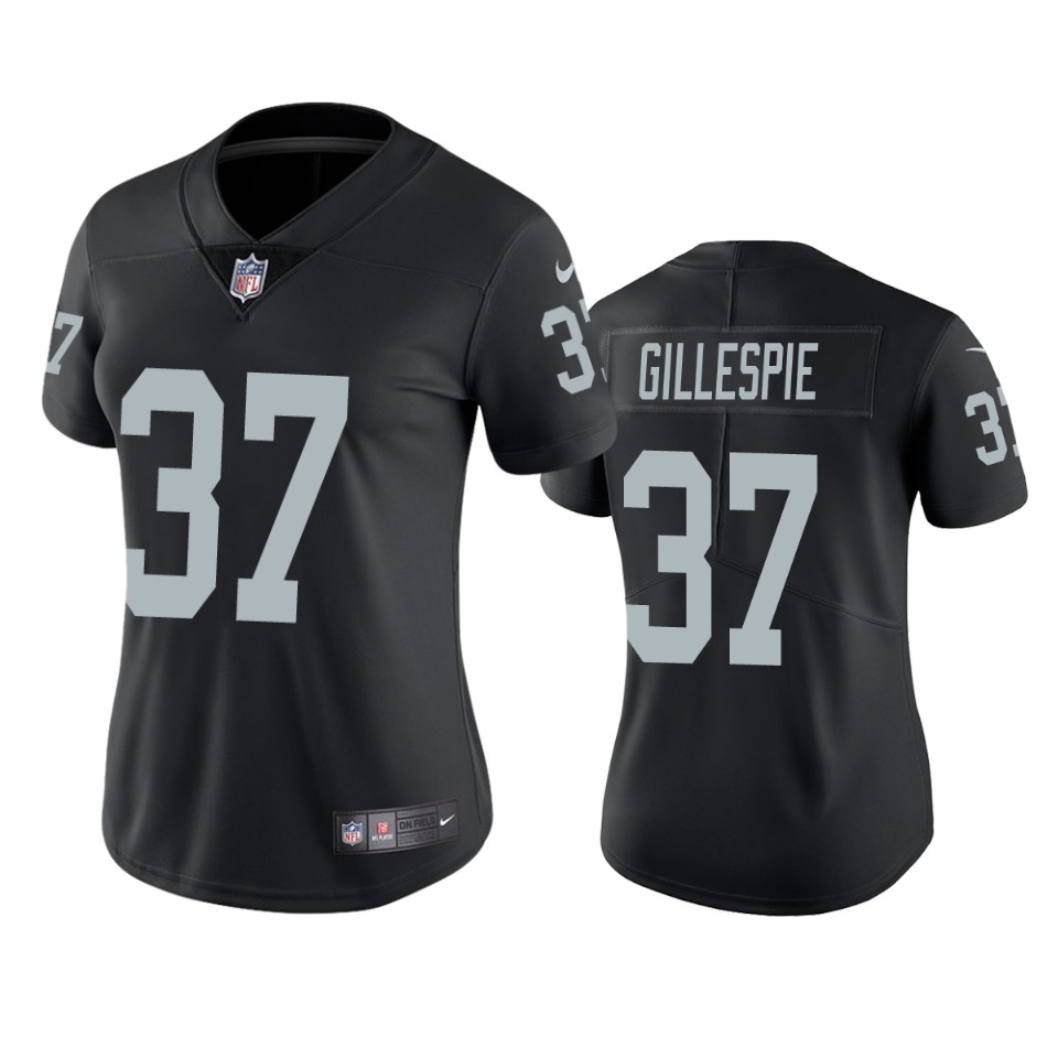women tyree gillespie raiders black vapor limited jersey