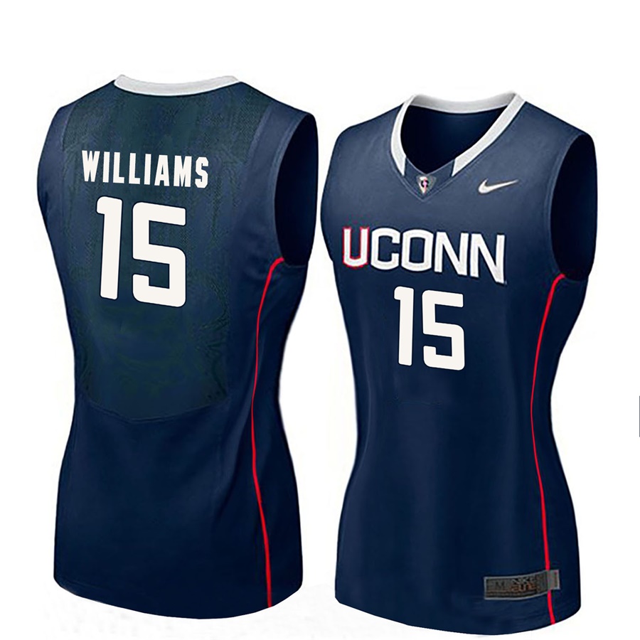 women uconn huskies navy 15 gabby williams ncaa basketball player name and number jersey