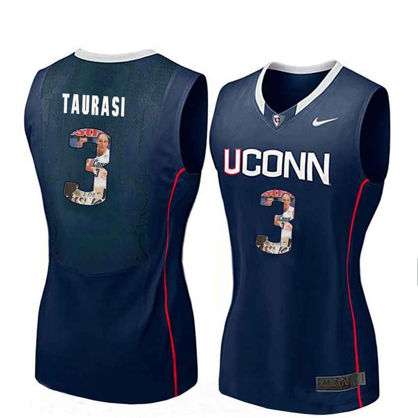 women uconn huskies navy diana taurasi college basketball player portrait jersey
