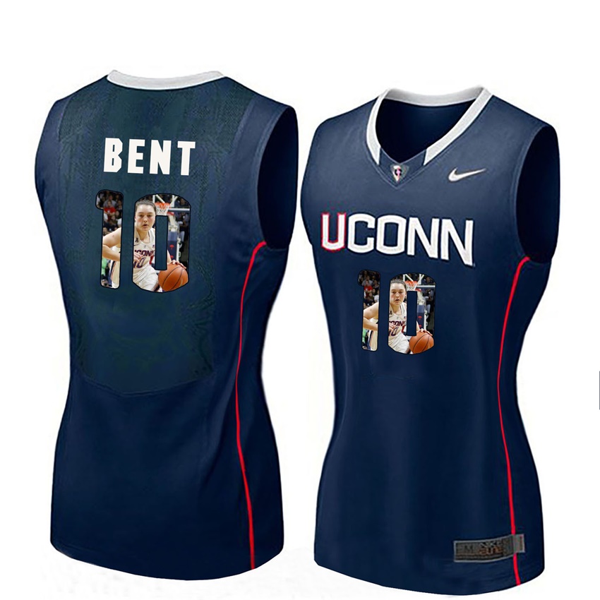 women uconn huskies navy molly bent college basketball player portrait jersey