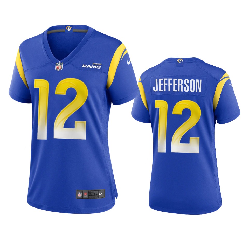 women van jefferson rams royal game jersey