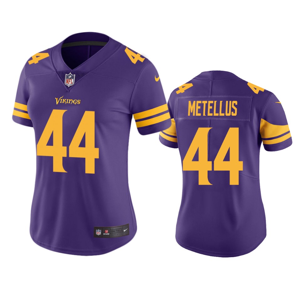 women vikings josh metellus purple color rush limited jersey