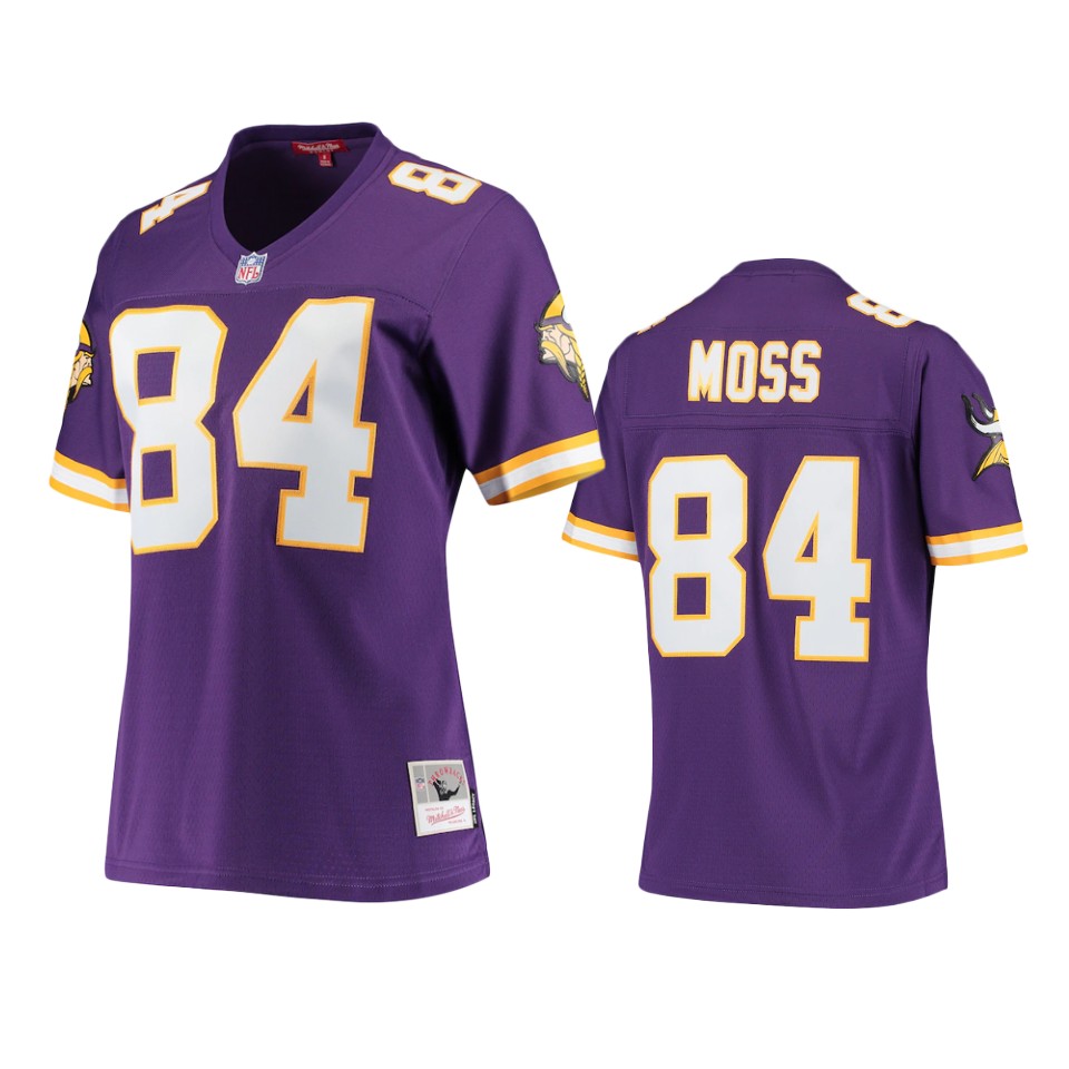 women vikings randy moss purple legacy replica jersey