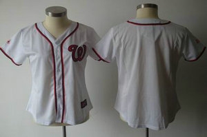 women washington nationals blank white cool base