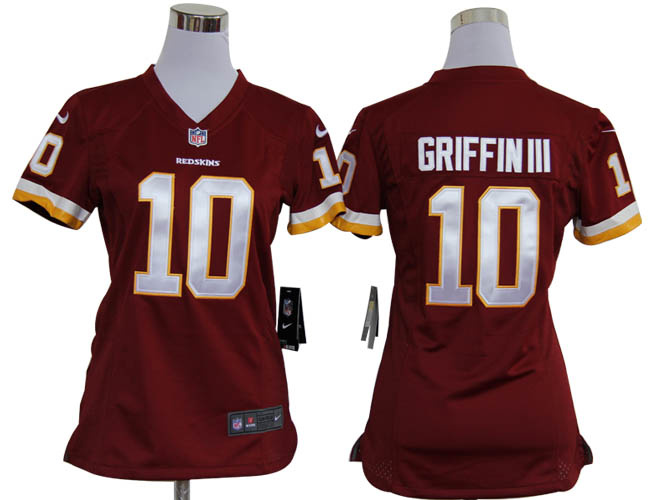 women washington redskins #10 robert griffin iii red nfl jerseys