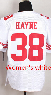 Women Nike San Francisco 49ers #38 Jarryd Hayne White Color Stitched NFL Jersey