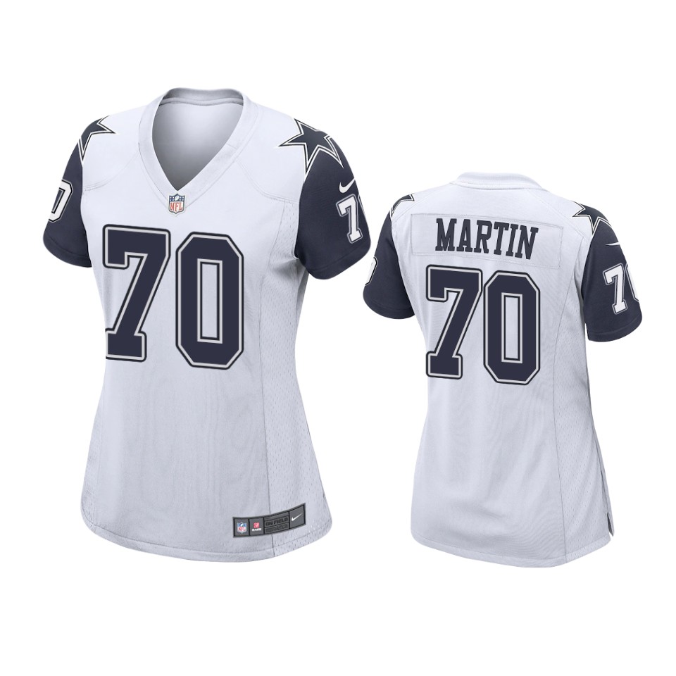 women zack martin cowboys alternate game white jersey