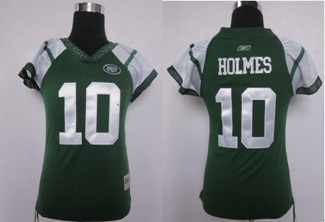 womens new york jets 10 holmes green jerseys