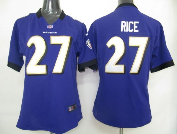 womens baltimore ravens 27 rice game jerseys
