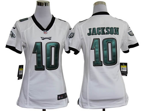 womens NEW philadelphia eagles 10 desean jackson white jerseys