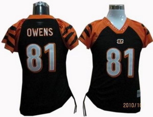 womne cincinnati bengals 81 terrell owens jerseys black